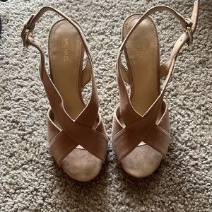 Michael Kors suede heels